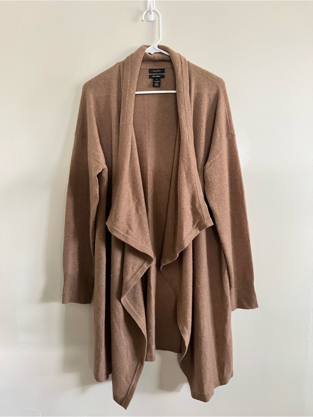 Halogen 100% Cashmere Draped Cardigan
